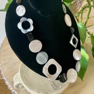 Park Lane Black & MOP Necklace